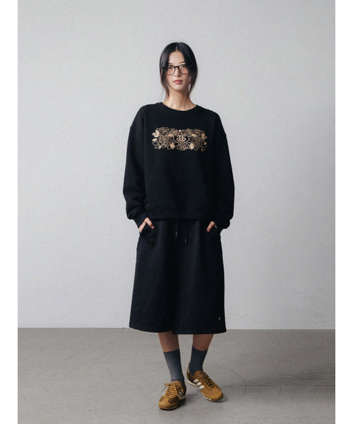 ANNEHEARTS（アンハーツ）の「Rosevine Sweatshirts Black（スウェット・レディース・その他・FREE）」の2枚目の写真
