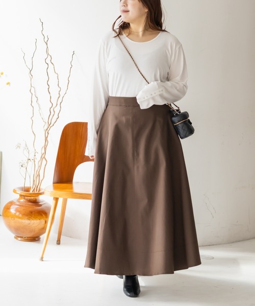 CLETTE（クレット）の「CLETTEオリジナルスナップボタン2WAYカットソー（Tシャツ/カットソー・レディース・ブラック/オフホワイト/グレー・LL/3L/4L）」の7枚目の写真