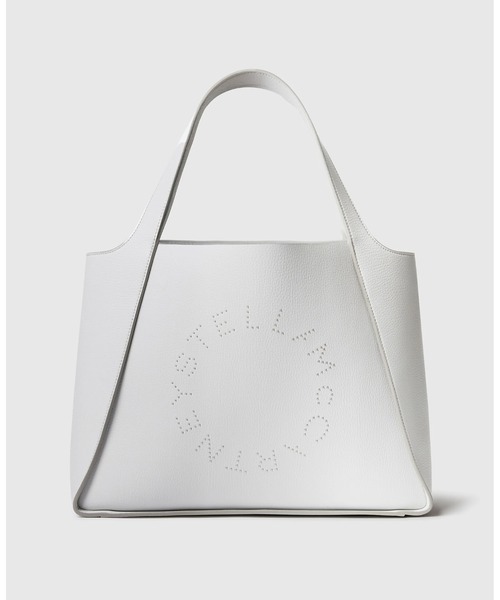 STELLA McCARTNEY(ステラマッカートニー)の「Logo Large Studded Tote Bag / ロゴ ラージ スタッズ トートバッグ(トートバッグ・レディース・グレー系その他・ONE SIZE)」の1枚目の写真