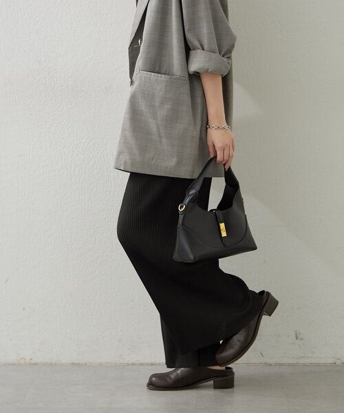 Remind me and forever（リマインドミーアンドフォーエバー）の「らくちんイージープリーツパンツ（その他パンツ・レディース・アイボリー/ブラック・FREE）」の12枚目の写真