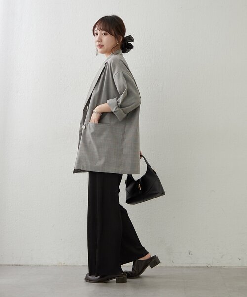 Remind me and forever（リマインドミーアンドフォーエバー）の「らくちんイージープリーツパンツ（その他パンツ・レディース・アイボリー/ブラック・FREE）」の14枚目の写真