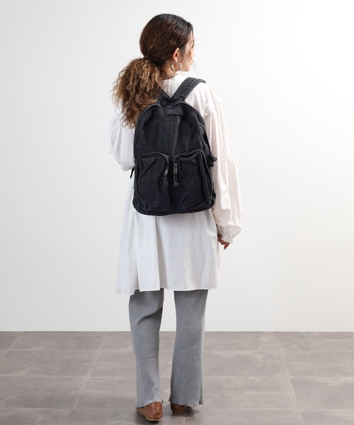 crossi（クロッシー）の「ビックポケット デニムリュック（バックパック/リュック・レディース・ブルー/ネイビー/ブラック・FREE）」の8枚目の写真