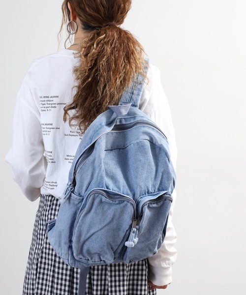 crossi（クロッシー）の「ビックポケット デニムリュック（バックパック/リュック・レディース・ブルー/ネイビー/ブラック・FREE）」の17枚目の写真