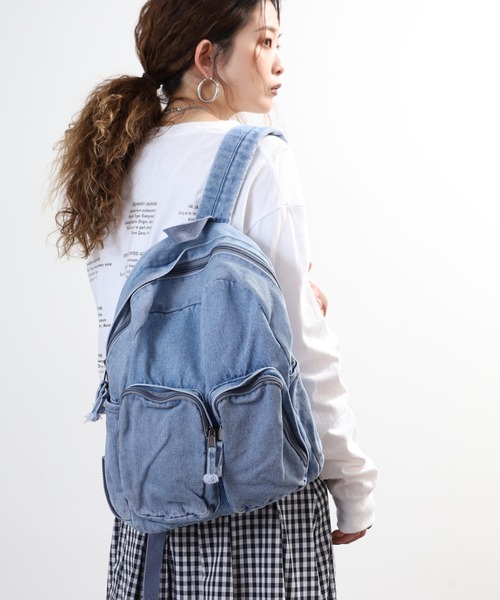 crossi（クロッシー）の「ビックポケット デニムリュック（バックパック/リュック・レディース・ブルー/ネイビー/ブラック・FREE）」の18枚目の写真