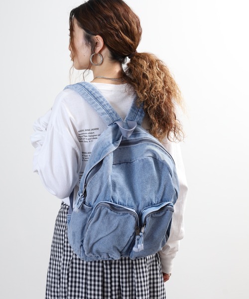 crossi（クロッシー）の「ビックポケット デニムリュック（バックパック/リュック・レディース・ブルー/ネイビー/ブラック・FREE）」の19枚目の写真
