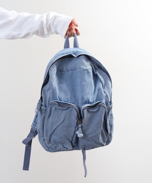 crossi（クロッシー）の「ビックポケット デニムリュック（バックパック/リュック・レディース・ブルー/ネイビー/ブラック・FREE）」の22枚目の写真