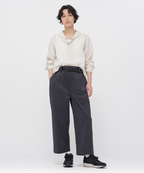 MARGARET HOWELL（マーガレットハウエル）の「SHIRTING LINEN（シャツ/ブラウス・レディース・オフホワイト/レッド/ブラック・2/1）」の12枚目の写真