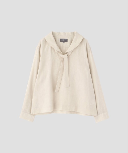 MARGARET HOWELL（マーガレットハウエル）の「SHIRTING LINEN（シャツ/ブラウス・レディース・オフホワイト/レッド/ブラック・2/1）」の13枚目の写真