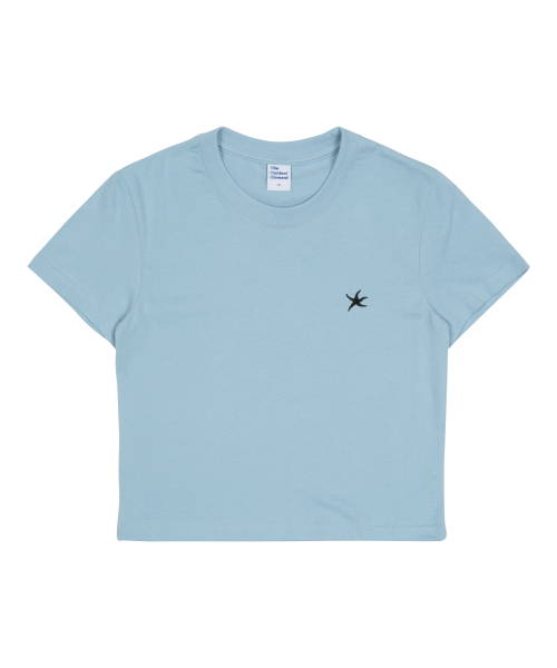 THECOLDESTMOMENT(ザコールデストモーメント)の「(w) TCM mini logo crop T (sky blue)(Tシャツ/カットソー・レディース・その他・X-SMALL)」の1枚目の写真