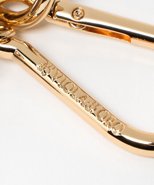 VIOLAd'ORO（ヴィオラドーロ）の「＜VIOLAd’ORO＞コード ハート バッグチャーム（キーケース/キーアクセサリー・レディース・ダークグレー/ブラウン系・FREE）」の9枚目の写真