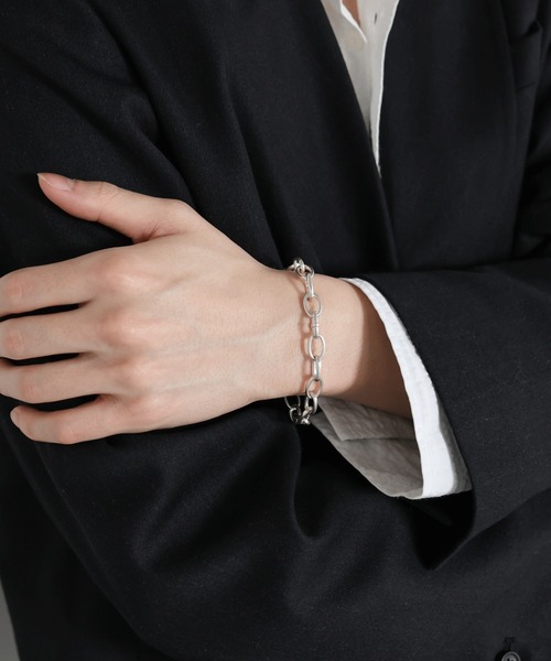 TEN.(テン)の「【新作】SILVER925 ボルダーブレスレット-M-(ブレスレット・メンズ・シルバー・FREE)」の1枚目の写真