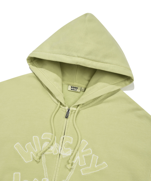 Wacky WiLLy(ワッキーウィリー)の「ピグメントヴィンテージフードジップアップグリーン(パーカー・レディース・その他・SMALL/MEDIUM/LARGE/X-LARGE)」の3枚目の写真
