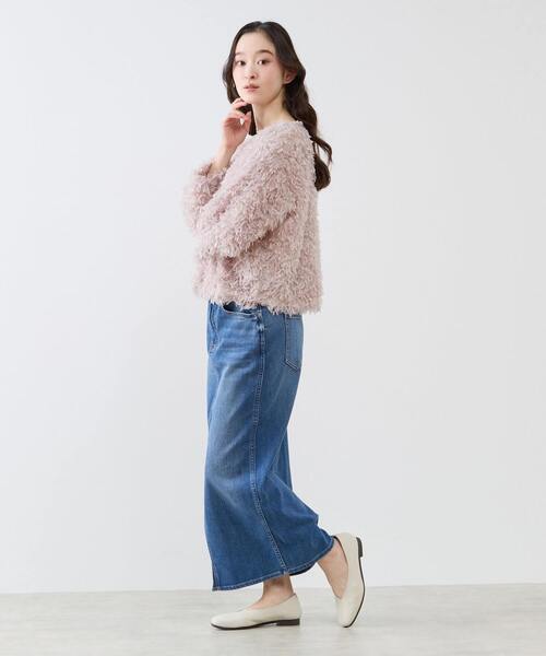 LOGEMENT DE CLAIRE(ロジュモンドクレール)の「ボートネックプルオーバー(シャツ/ブラウス・レディース・サックスブルー/ピンク系その他/ネイビー・FREE)」の7枚目の写真