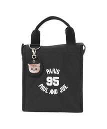 PAUL&JOE（ポールアンドジョー）の「【PAUL & JOE ACCESSOIRES /ポール アンド ジョー アクセソワ 】 95 EMBROIDERY BAG 刺繍チャーム付きランチトート（トートバッグ）」