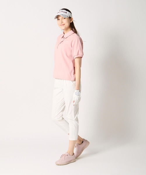 marie claire(マリ・クレール)の「【marie claire:マリ.クレール】レディース半袖サッカー素材シャツ ゴルフ(シャツ/ブラウス・レディース・グレー/ピンク/ネイビー・X-LARGE/XX-LARGE/MEDIUM/LARGE)」の8枚目の写真