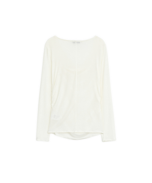 SUNBURNPROJECT（サンバーンプロジェクト）の「COWL NECK LONG SLEEVE TOP, IVORY（Tシャツ/カットソー・レディース・その他・FREE）」の3枚目の写真