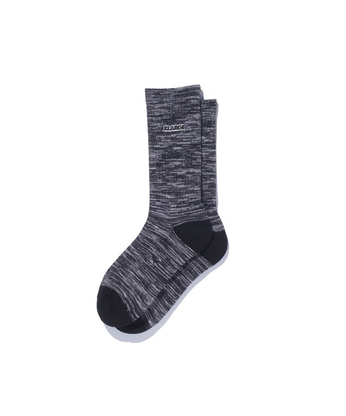 XLARGE(エクストララージ)の「MELANGE SOCKS(ソックス/靴下・メンズ・オリーブ/ブラック/ネイビー・ONE SIZE)」の1枚目の写真