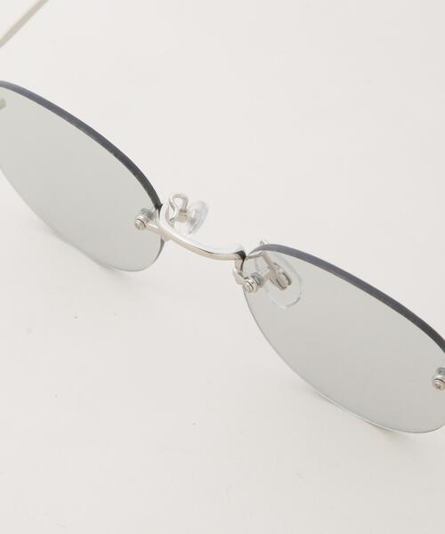 NANO universe（ナノユニバース）の「アイウエア サングラス/ボストン型 ツーポイントフレーム（サングラス・メンズ・グレー・F）」の13枚目の写真