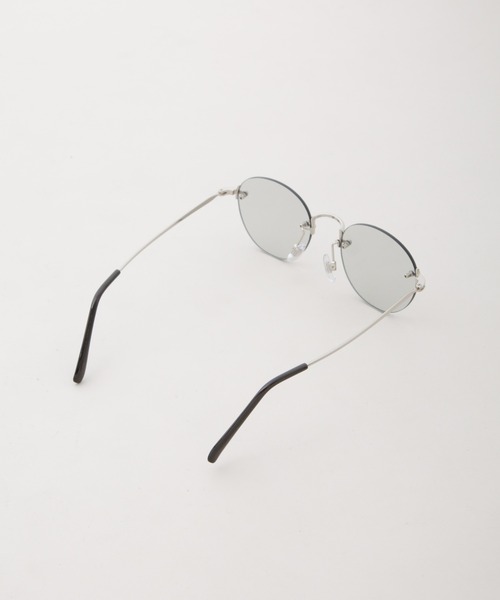 NANO universe（ナノユニバース）の「アイウエア サングラス/ボストン型 ツーポイントフレーム（サングラス・メンズ・グレー・F）」の6枚目の写真