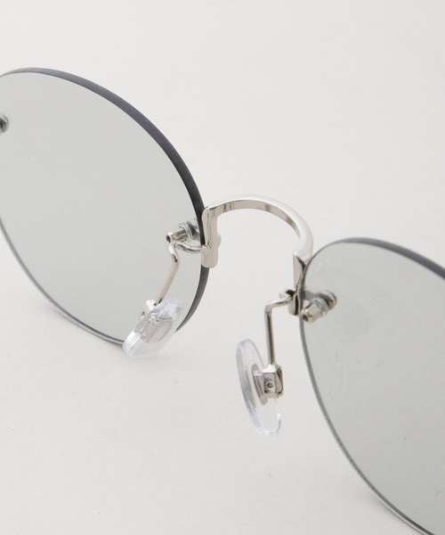 NANO universe（ナノユニバース）の「アイウエア サングラス/ボストン型 ツーポイントフレーム（サングラス・メンズ・グレー・F）」の5枚目の写真