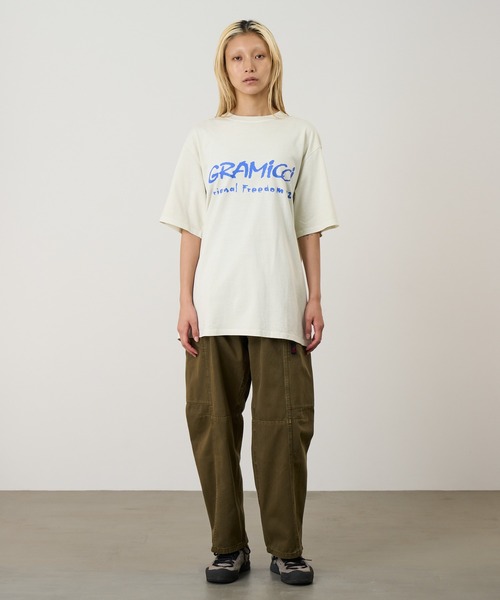 Gramicci(グラミチ)の「FREEDOM TEE PIGMENT DYED / フリーダムTシャツ ピグメントダイ Gramicci グラミチ(Tシャツ/カットソー・メンズ・イエロー/レッド/ナチュラル・S/M/L/XL/XXL)」の4枚目の写真