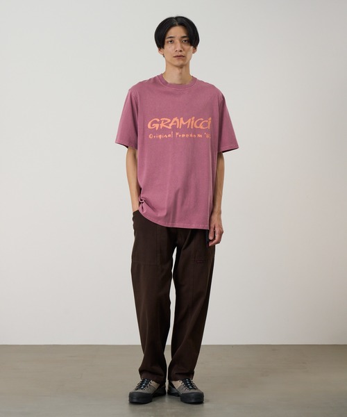 Gramicci(グラミチ)の「FREEDOM TEE PIGMENT DYED / フリーダムTシャツ ピグメントダイ Gramicci グラミチ(Tシャツ/カットソー・メンズ・イエロー/レッド/ナチュラル・S/M/L/XL/XXL)」の8枚目の写真