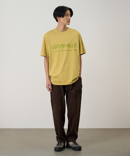 Gramicci(グラミチ)の「FREEDOM TEE PIGMENT DYED / フリーダムTシャツ ピグメントダイ Gramicci グラミチ(Tシャツ/カットソー・メンズ・イエロー/レッド/ナチュラル・S/M/L/XL/XXL)」の7枚目の写真