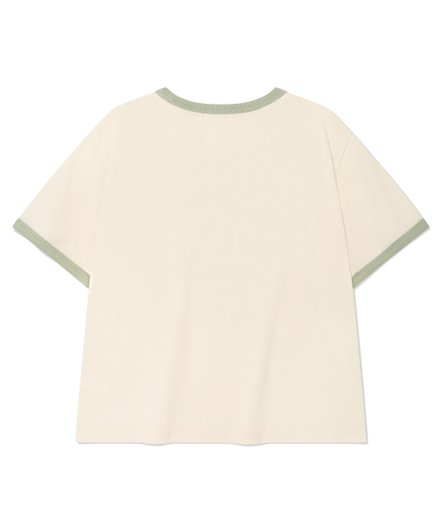 COVERNAT WOMAN（カバーナットウーマン）の「ウーマンサマーグラフィックリンガーTシャツアイボリー（Tシャツ/カットソー・レディース・その他・WS/WM）」の3枚目の写真
