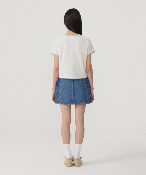 COVERNAT WOMAN（カバーナットウーマン）の「ウーマンサマーグラフィックリンガーTシャツアイボリー（Tシャツ/カットソー・レディース・その他・WS/WM）」の8枚目の写真
