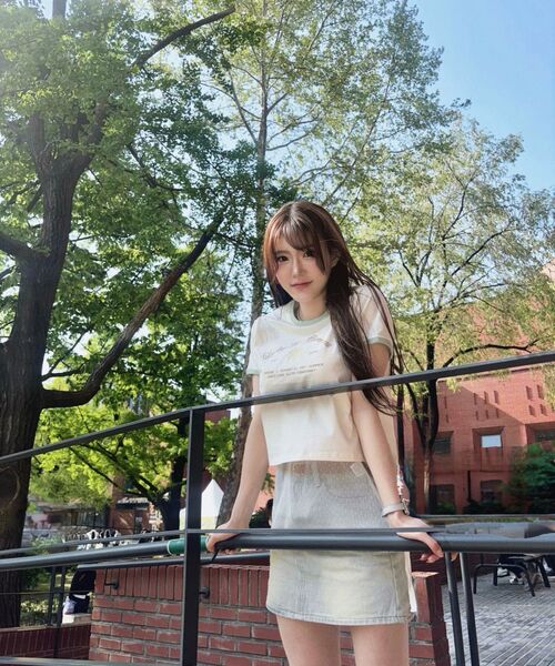 COVERNAT WOMAN（カバーナットウーマン）の「ウーマンサマーグラフィックリンガーTシャツアイボリー（Tシャツ/カットソー・レディース・その他・WS/WM）」の10枚目の写真
