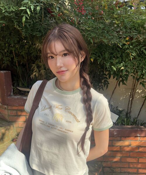 COVERNAT WOMAN（カバーナットウーマン）の「ウーマンサマーグラフィックリンガーTシャツアイボリー（Tシャツ/カットソー・レディース・その他・WS/WM）」の12枚目の写真