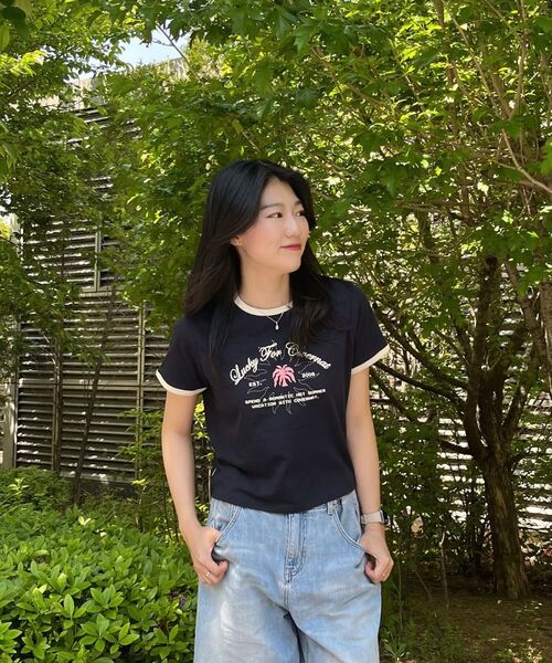 COVERNAT WOMAN（カバーナットウーマン）の「ウーマンサマーグラフィックリンガーTシャツアイボリー（Tシャツ/カットソー・レディース・その他・WS/WM）」の14枚目の写真