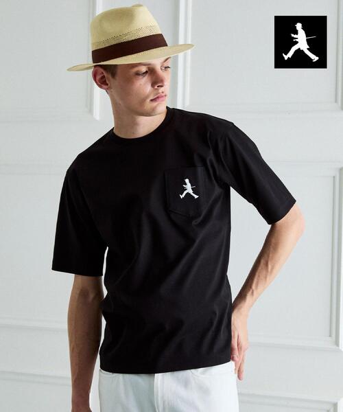 TAKEO KIKUCHI(タケオキクチ)の「【BOWLER HAT LABEL】アイスクリアコットンボーラーハットウォーカー 半袖ポケT(Tシャツ/カットソー・メンズ・ホワイト/ピンク系/ネイビー/ブラック/ブラウン系その他・02/03/04)」の13枚目の写真