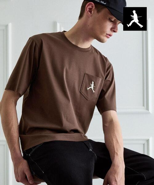TAKEO KIKUCHI(タケオキクチ)の「【BOWLER HAT LABEL】アイスクリアコットンボーラーハットウォーカー 半袖ポケT(Tシャツ/カットソー・メンズ・ホワイト/ピンク系/ネイビー/ブラック/ブラウン系その他・02/03/04)」の18枚目の写真