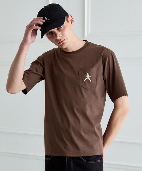 TAKEO KIKUCHI(タケオキクチ)の「【BOWLER HAT LABEL】アイスクリアコットンボーラーハットウォーカー 半袖ポケT(Tシャツ/カットソー・メンズ・ホワイト/ピンク系/ネイビー/ブラック/ブラウン系その他・02/03/04)」の20枚目の写真