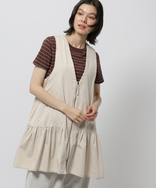 niko and...（ニコアンド）の「ZIPフレアチュニックワンピース（チュニック・レディース・アイボリー/チャコール・FREE）」の12枚目の写真