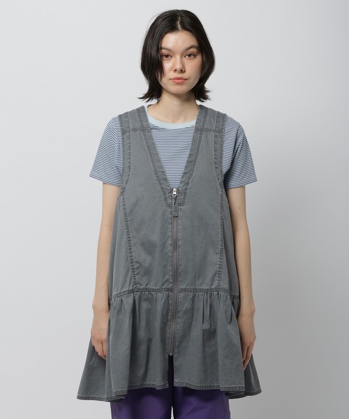 niko and...（ニコアンド）の「ZIPフレアチュニックワンピース（チュニック・レディース・アイボリー/チャコール・FREE）」の15枚目の写真