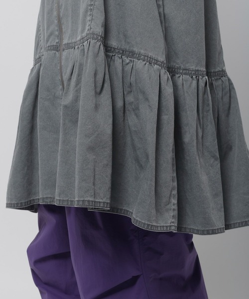 niko and...（ニコアンド）の「ZIPフレアチュニックワンピース（チュニック・レディース・アイボリー/チャコール・FREE）」の8枚目の写真