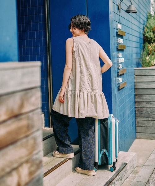 niko and...（ニコアンド）の「ZIPフレアチュニックワンピース（チュニック・レディース・アイボリー/チャコール・FREE）」の16枚目の写真