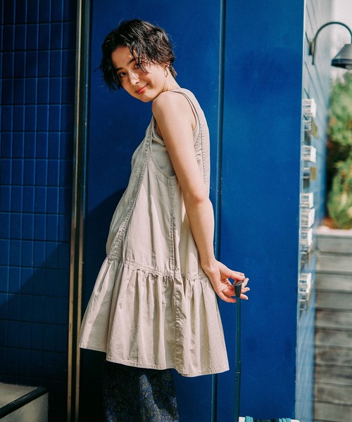 niko and...（ニコアンド）の「ZIPフレアチュニックワンピース（チュニック・レディース・アイボリー/チャコール・FREE）」の18枚目の写真