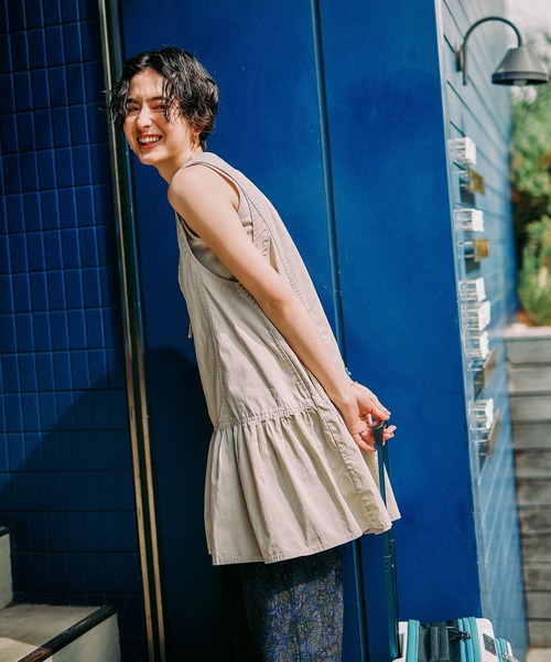 niko and...（ニコアンド）の「ZIPフレアチュニックワンピース（チュニック・レディース・アイボリー/チャコール・FREE）」の19枚目の写真