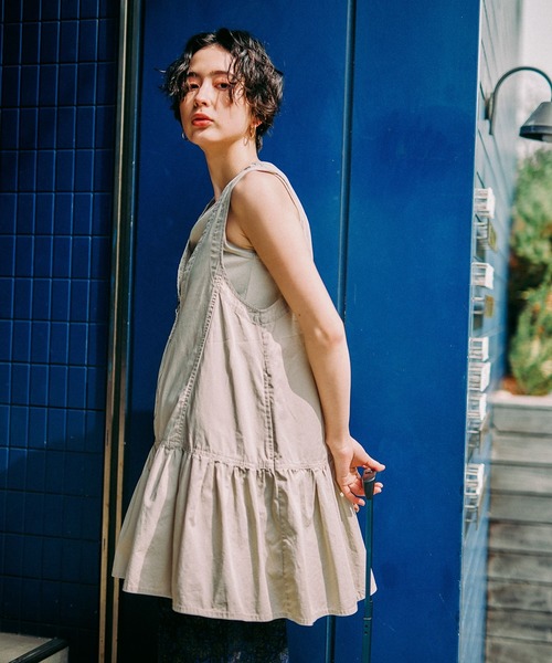 niko and...（ニコアンド）の「ZIPフレアチュニックワンピース（チュニック・レディース・アイボリー/チャコール・FREE）」の20枚目の写真