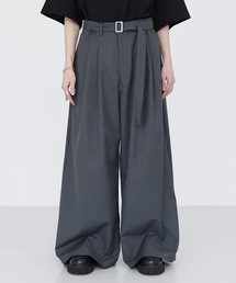 SOCCE（ソーシー）の「ベルテッドTRワイドスラックス（スラックス）」