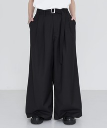 SOCCE（ソーシー）の「ベルテッドTRワイドスラックス（スラックス）」