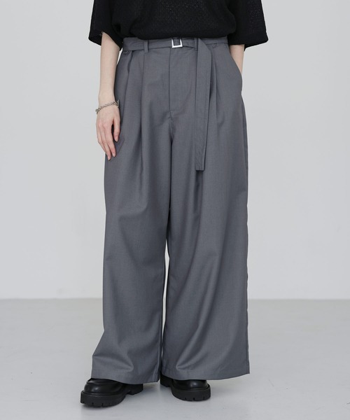 ベルテッドTRワイドスラックス（スラックス）｜SOCCE（ソーシー）の