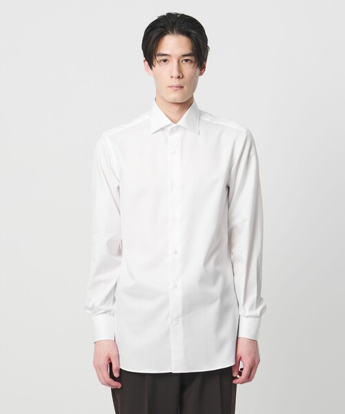 UNITED ARROWS(ユナイテッドアローズ)の「イージーケア AG ツイル セミワイドカラーシャツ 抗菌防臭(シャツ/ブラウス・メンズ・ホワイト・42cm/41cm/39cm/40cm/37cm/38cm)」の2枚目の写真