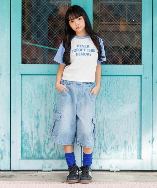 algy(アルジー)の「おそろにしたいロゴTシャツ(Tシャツ/カットソー・キッズ・イエロー/レッド/ピンク/サックスブルー/ブラック・160/150/140/130/120)」の19枚目の写真