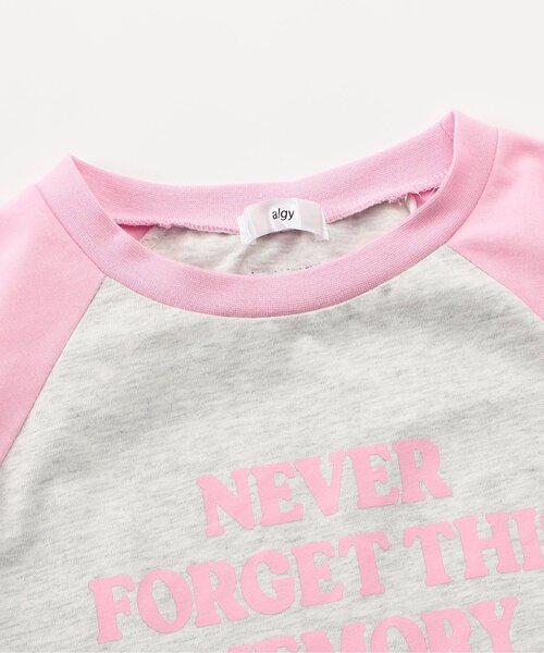 algy(アルジー)の「おそろにしたいロゴTシャツ(Tシャツ/カットソー・キッズ・イエロー/レッド/ピンク/サックスブルー/ブラック・160/150/140/130/120)」の8枚目の写真