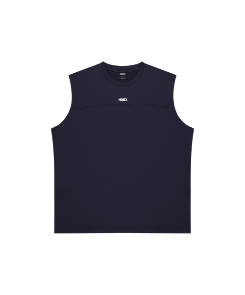 HDEX(エイチデックス)の「アクティブカットラインスリーブレス (ネイビー)(Tシャツ/カットソー・メンズ・ネイビー・MEDIUM/LARGE/X-LARGE/2XL)」の2枚目の写真
