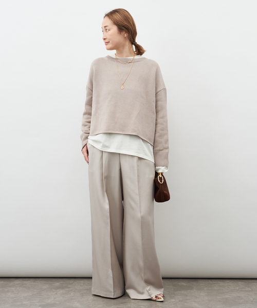 Deuxieme Classe（ドゥーズィエムクラス）の「Beauty プルオーバー（ニット/セーター・レディース・ベージュ/ネイビー・FREE）」の20枚目の写真